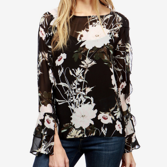 Lucky Brand Tops - NEW Lucky Brand Women's Scoop Back Ruffle Top Med